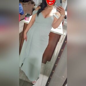 Davids Bridal Dusty Sage Size 6